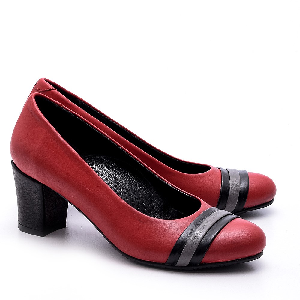 Sally Thy Kırmızı Hostes Ayakkabısı 