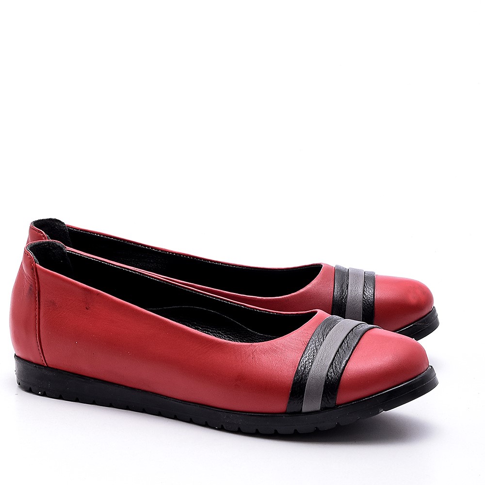 Sally Thy Kırmızı Hostes Babet Ayakkabı