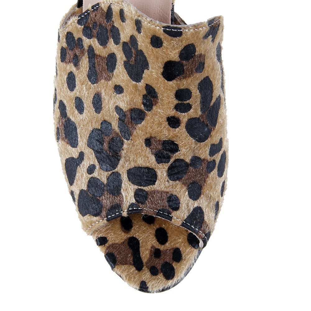 Animal Print Leopar Terlik