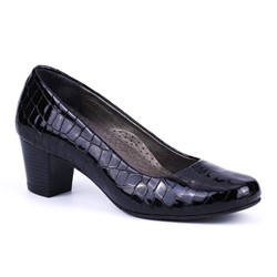 Luna Siyah Deri Comfort Ayakkabı